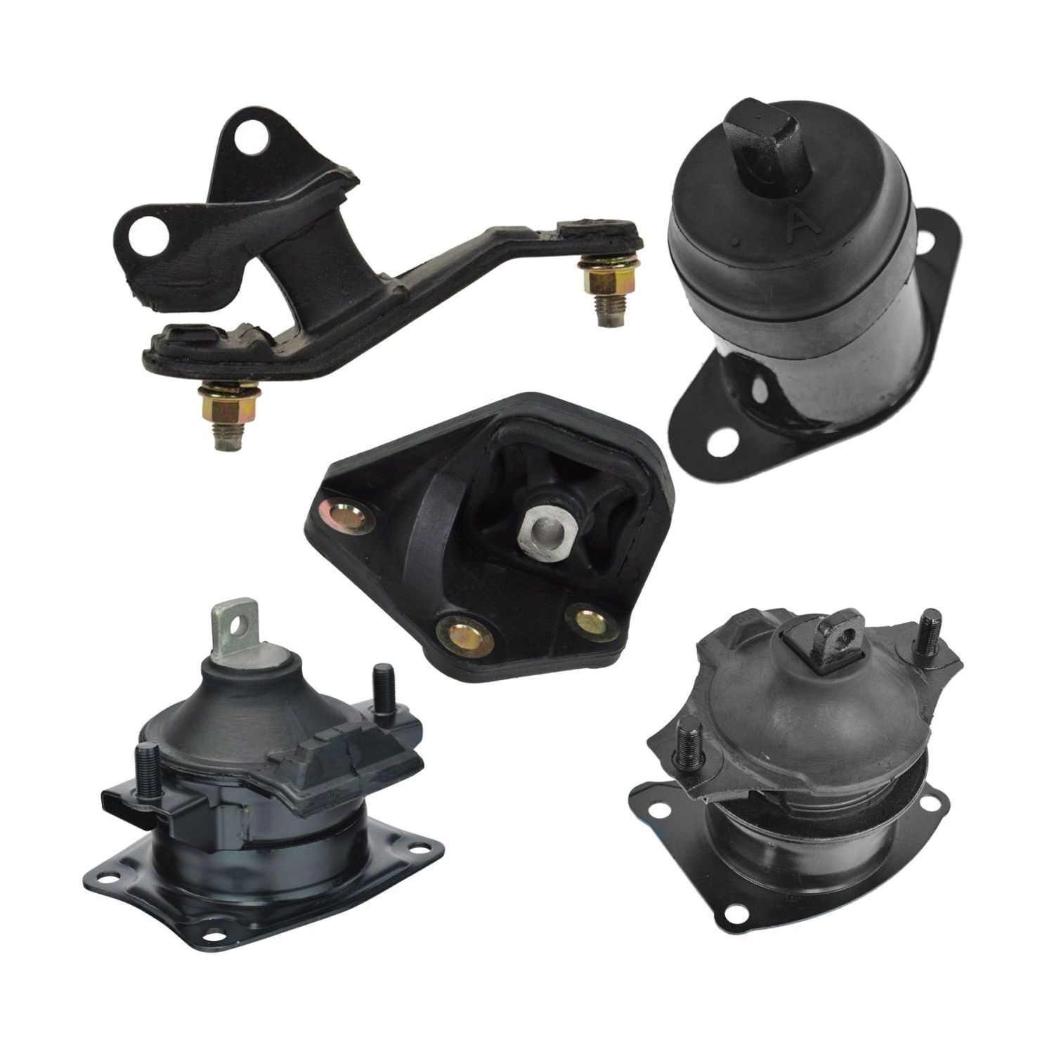 Engine & Transmission Mount Kit Set of 5 For 07 Honda Accord EX-L Coupe 2.4L