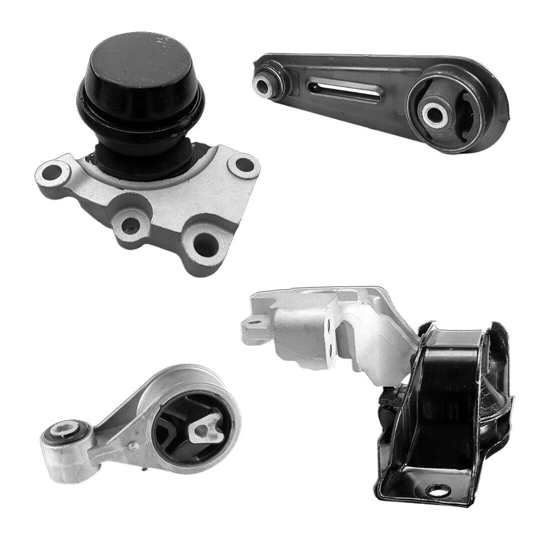 Engine & Transmission Mounts 4Pcs Set, Fits Nissan Rogue Select, Sentra; 2.5L