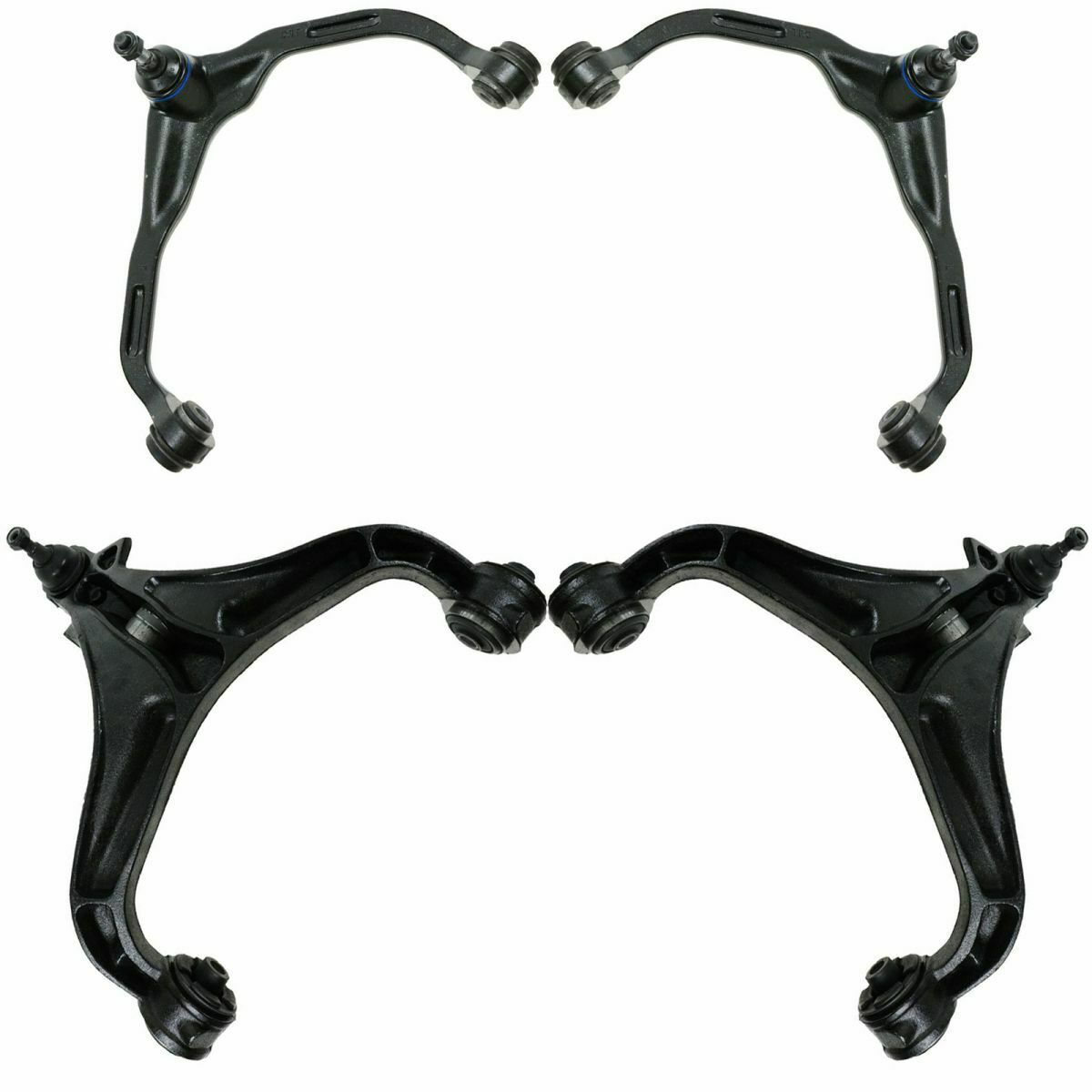 4PC Front Upper & Lower Control Arm w/ Ball Joint Set For Dodge Jeep