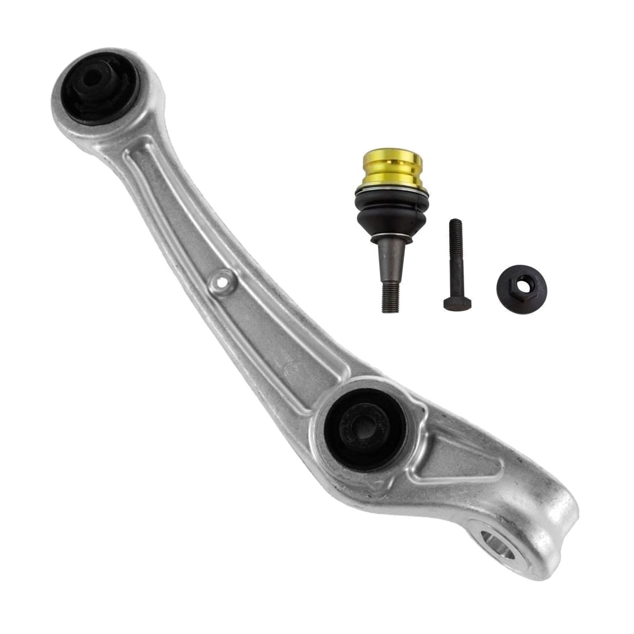 For 09-12 A4 Front Forward Lower Control Arm & Ball Joint Set Passenger Side