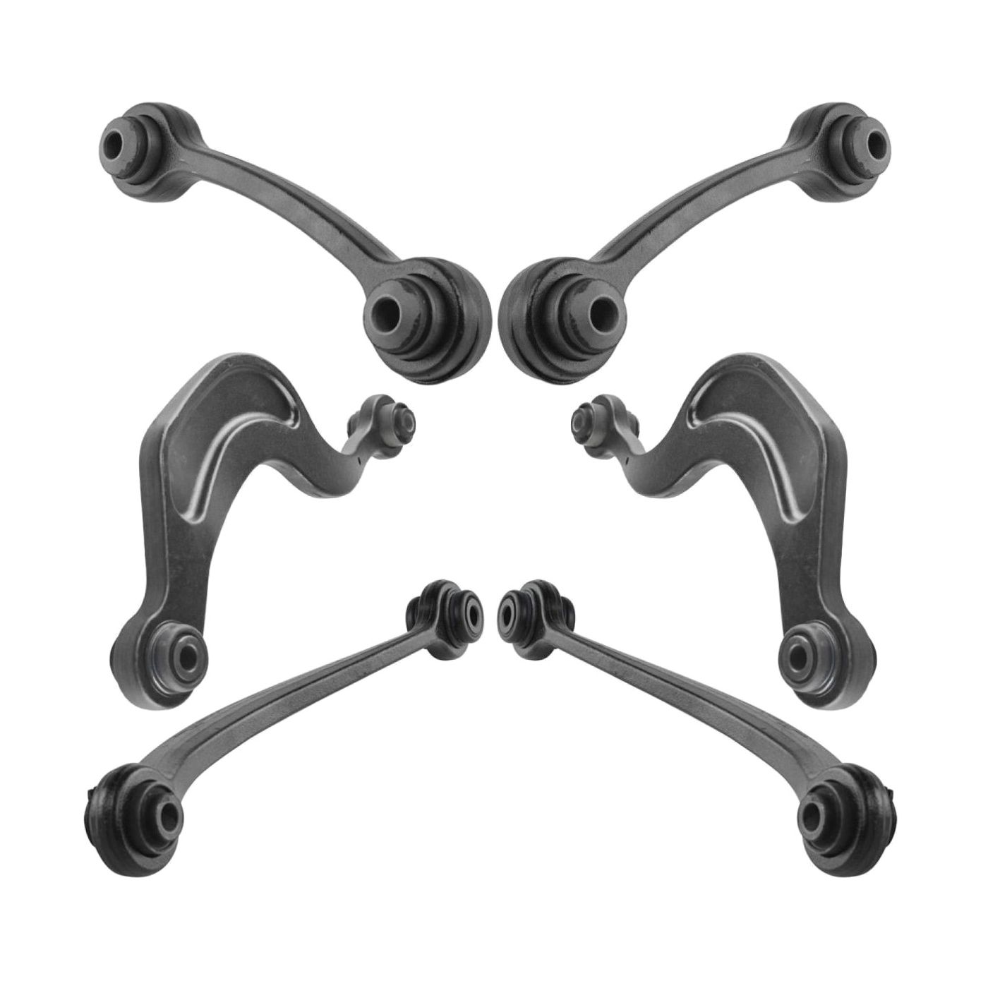 For 08-17 Enclave Rear Upper Forward Rearward Lateral Control Arm Kit Set 6pc