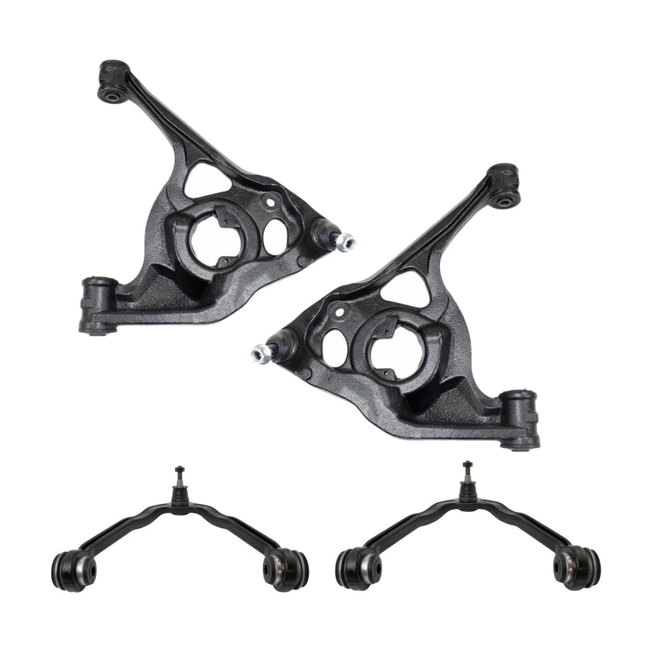 Front Upper Lower Control Arm Ball Joint Suspension LH RH Kit Set 4pc