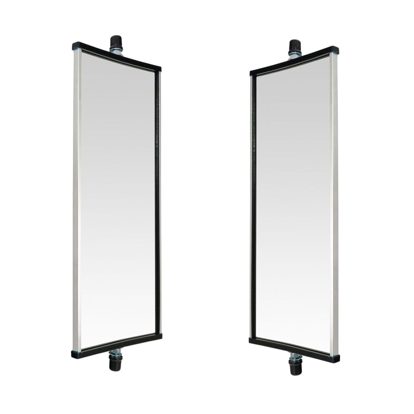 West Coast Mirror Manual 16x6 Aluminum Set for Commercial Heavy Duty Truck