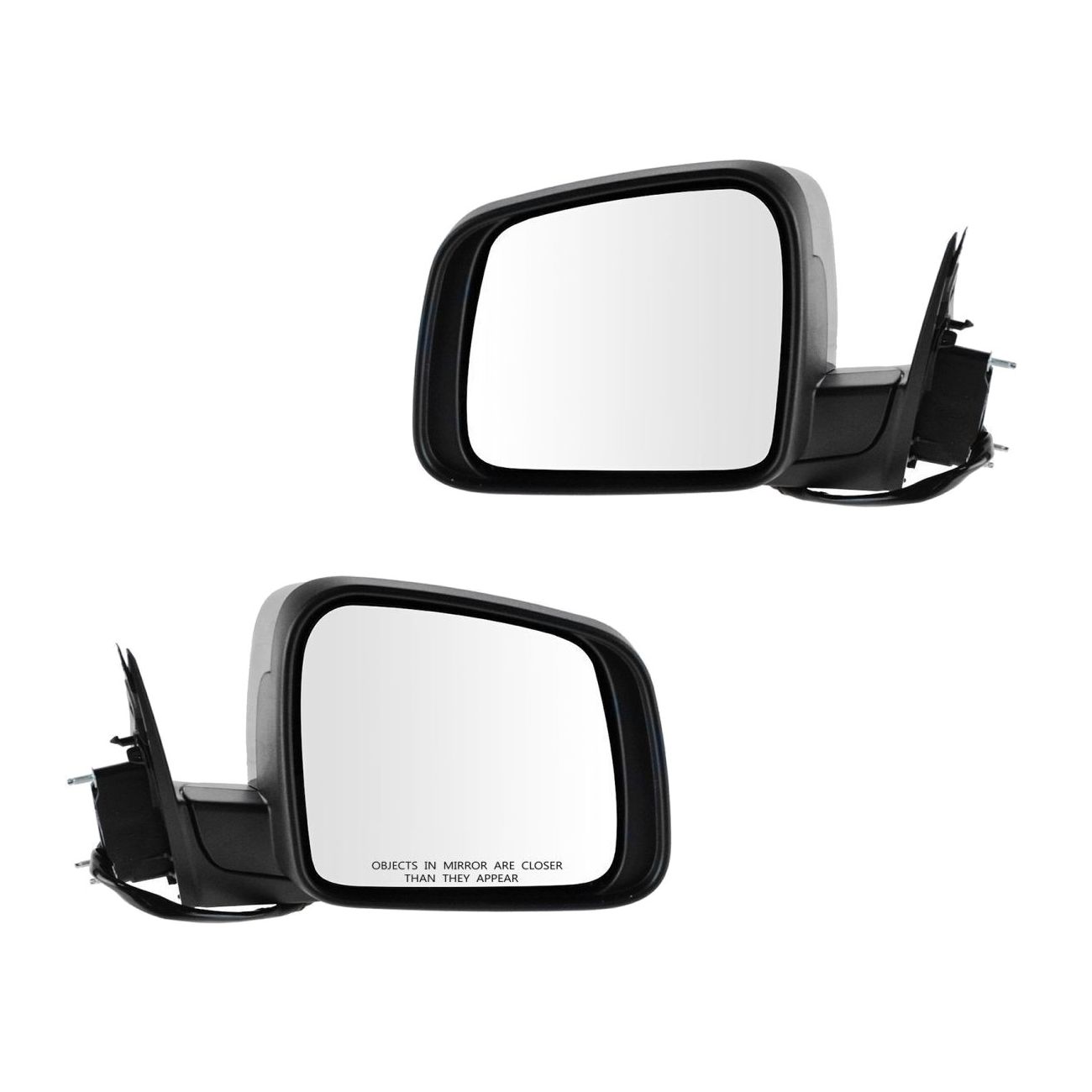Mirrors Power Heated Signal Memory Smooth Black Pair Set for Jeep Grand Cherokee