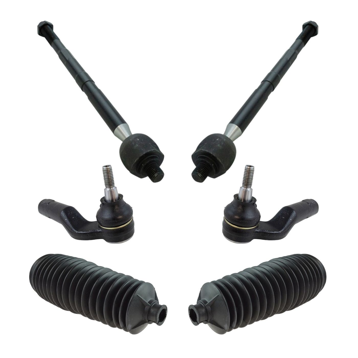 For 2017-2018 Ford C-Max Hybrid Titanium Hatchback Inner & Outer Tie Rod Set