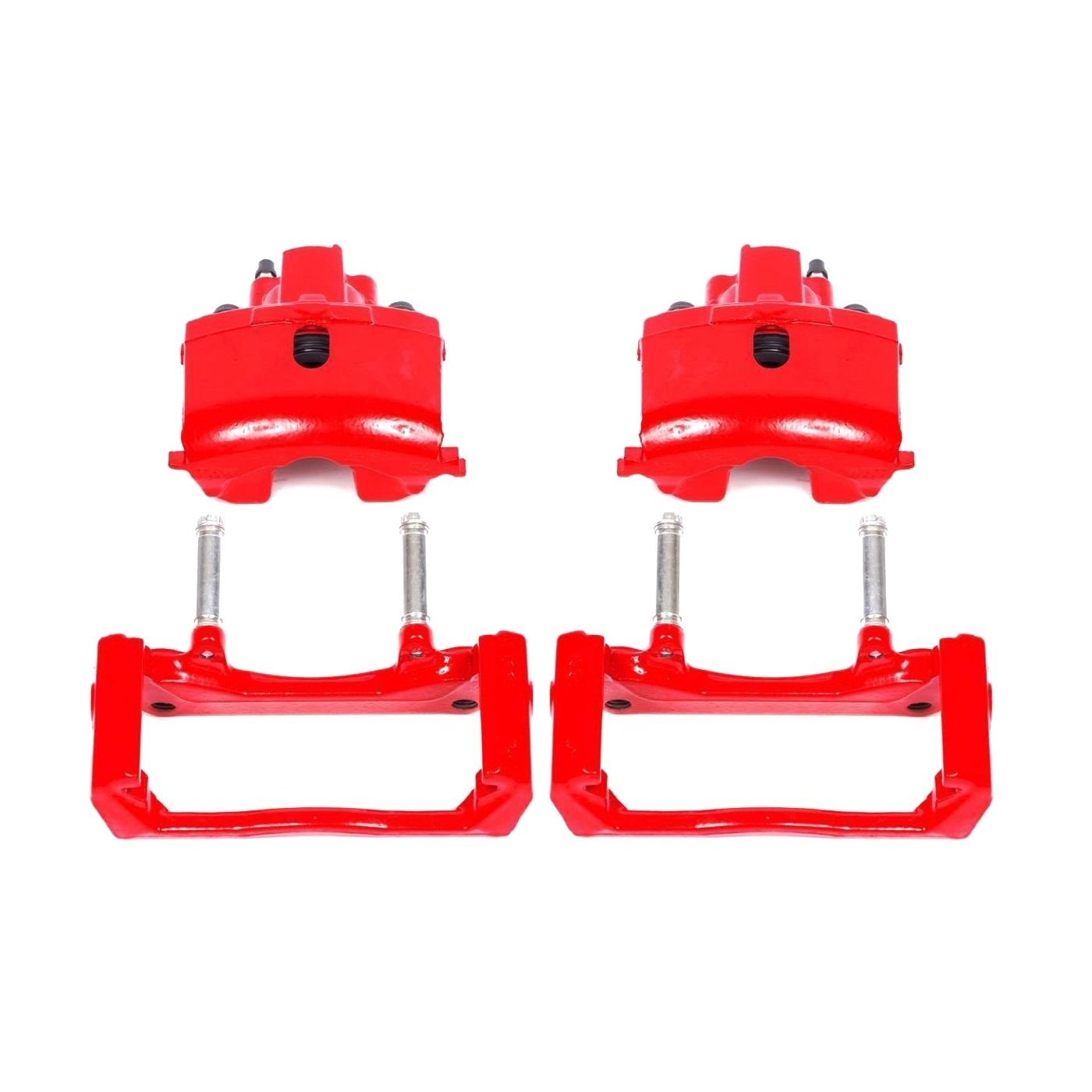 For 02-03 Ram 1500 Van Base Standard Passenger Van Red Powder Coated Calipers