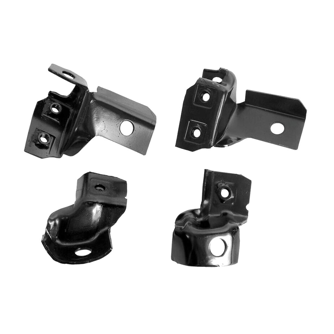For Chevrolet 1969 Camaro Base Convertible Rear Bumper Brackets 4-Pieces Set