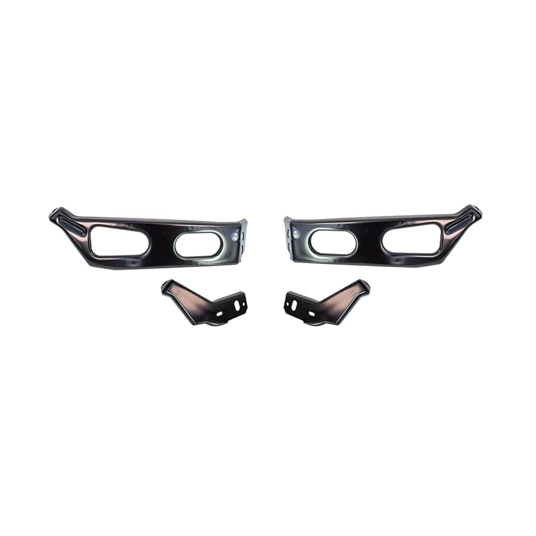 For Ford 1964 Galaxie Base U/K Front Bumper Bracket 4-Pieces Set