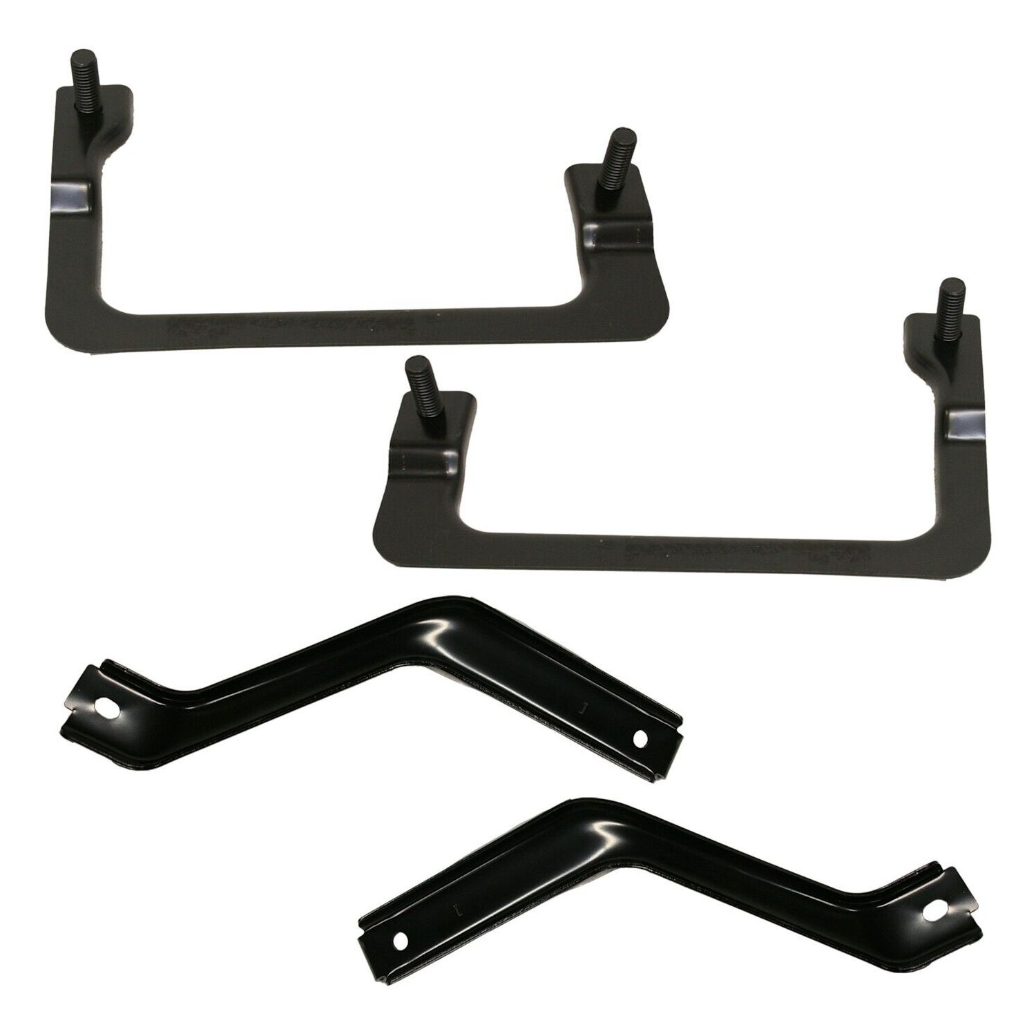 Bumper Face Bar Brackets Retainer Mounting Braces Set of 4 Inner Interior Inside