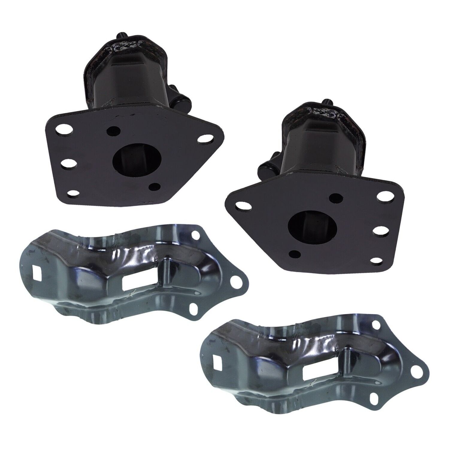 Set of 4 Bumper Face Bar Brackets Retainer Mounting Braces Left & Right