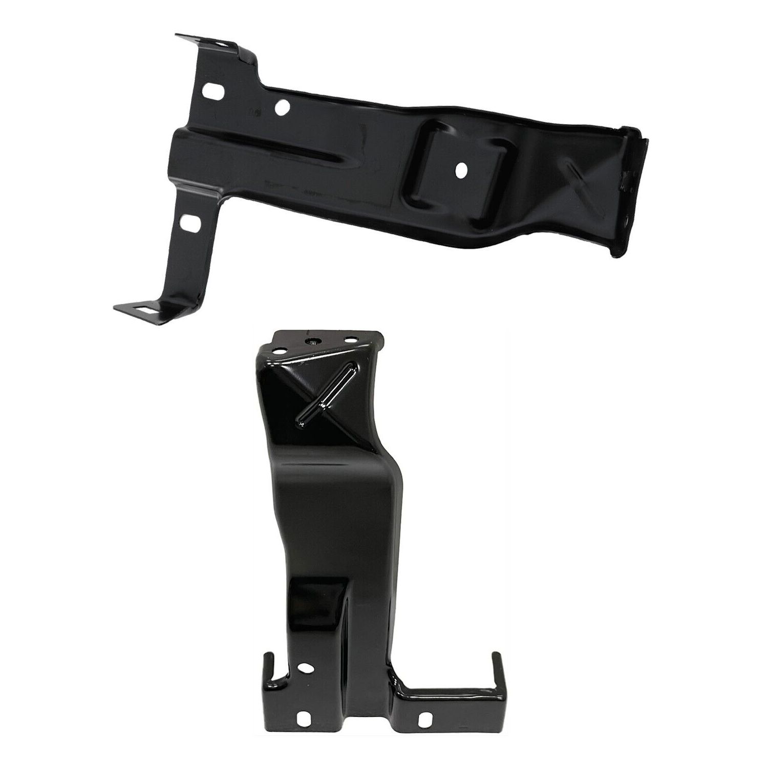 Set of 2 Bumper Face Bar Brackets Retainer Mounting Braces Left & Right Pair