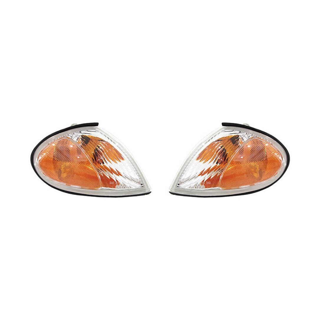 Turn Signal Lights Pair For 1999-2000 Hyundai Elantra Hy2521113 92301-29550