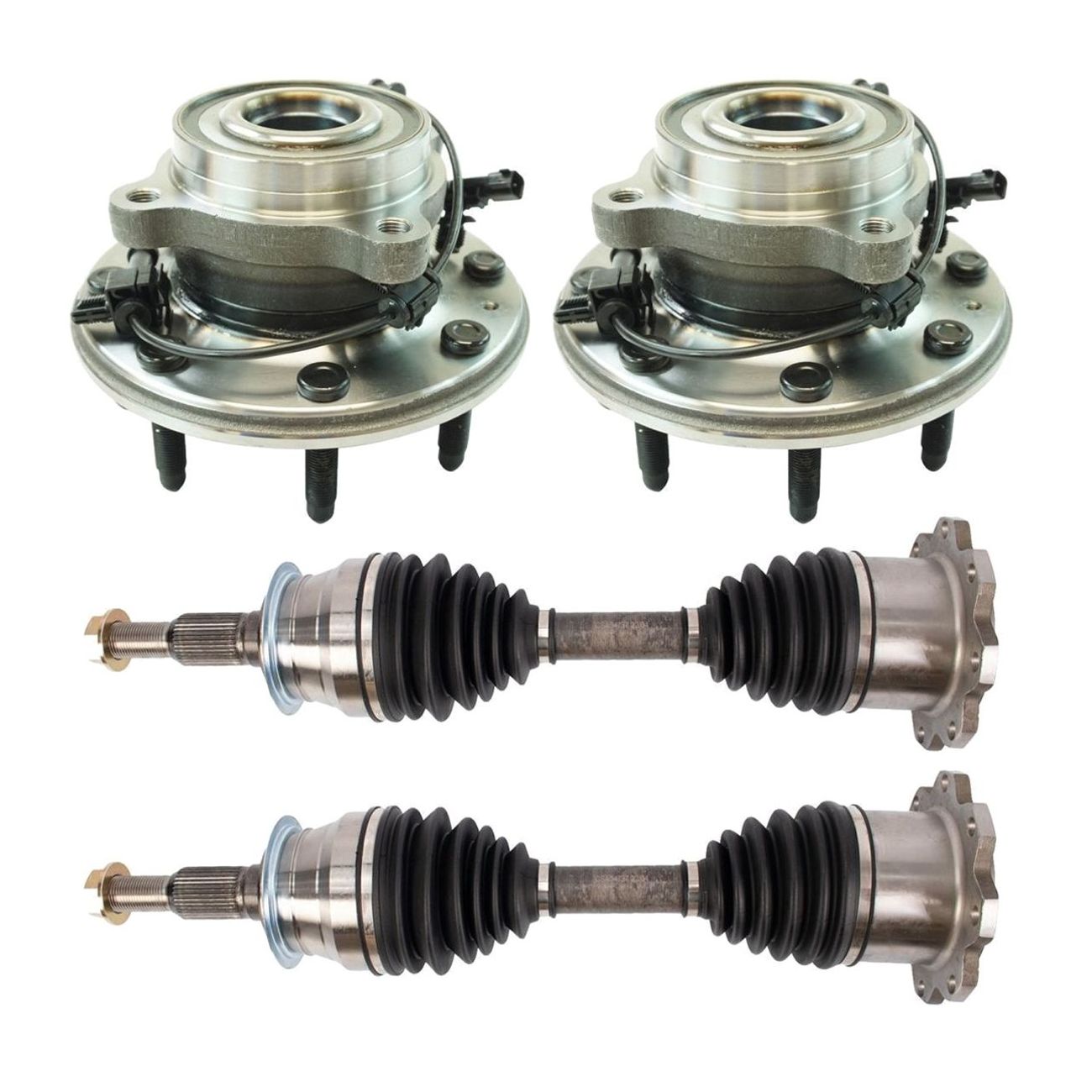 CV Axle Shaft Set Fits 2015-2019 Chevrolet Silverado 2500 3500 HD GMC Sierra