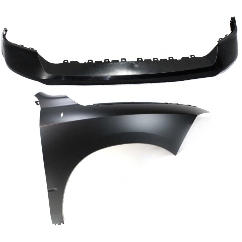 Bumper Kit For Ram 1500 & Classic Models With 2-Piece Bumper Type Front 2Pc