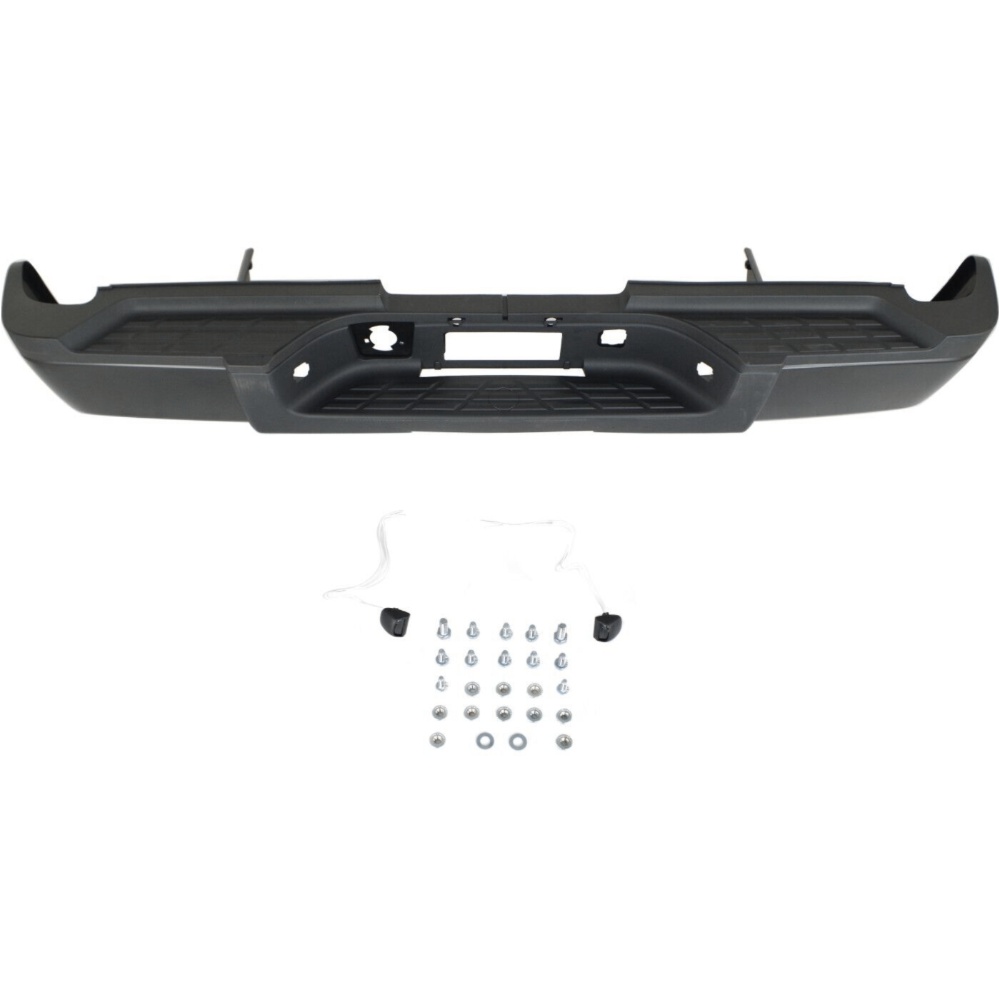 Step Bumper For 2007-2010 Chevrolet Silverado 3500 HD Rear Powdercoated Black