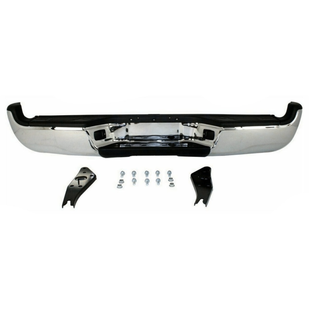 Rear Step Bumper Assembly Steel Chrome For 2005-2015 Toyota Tacoma
