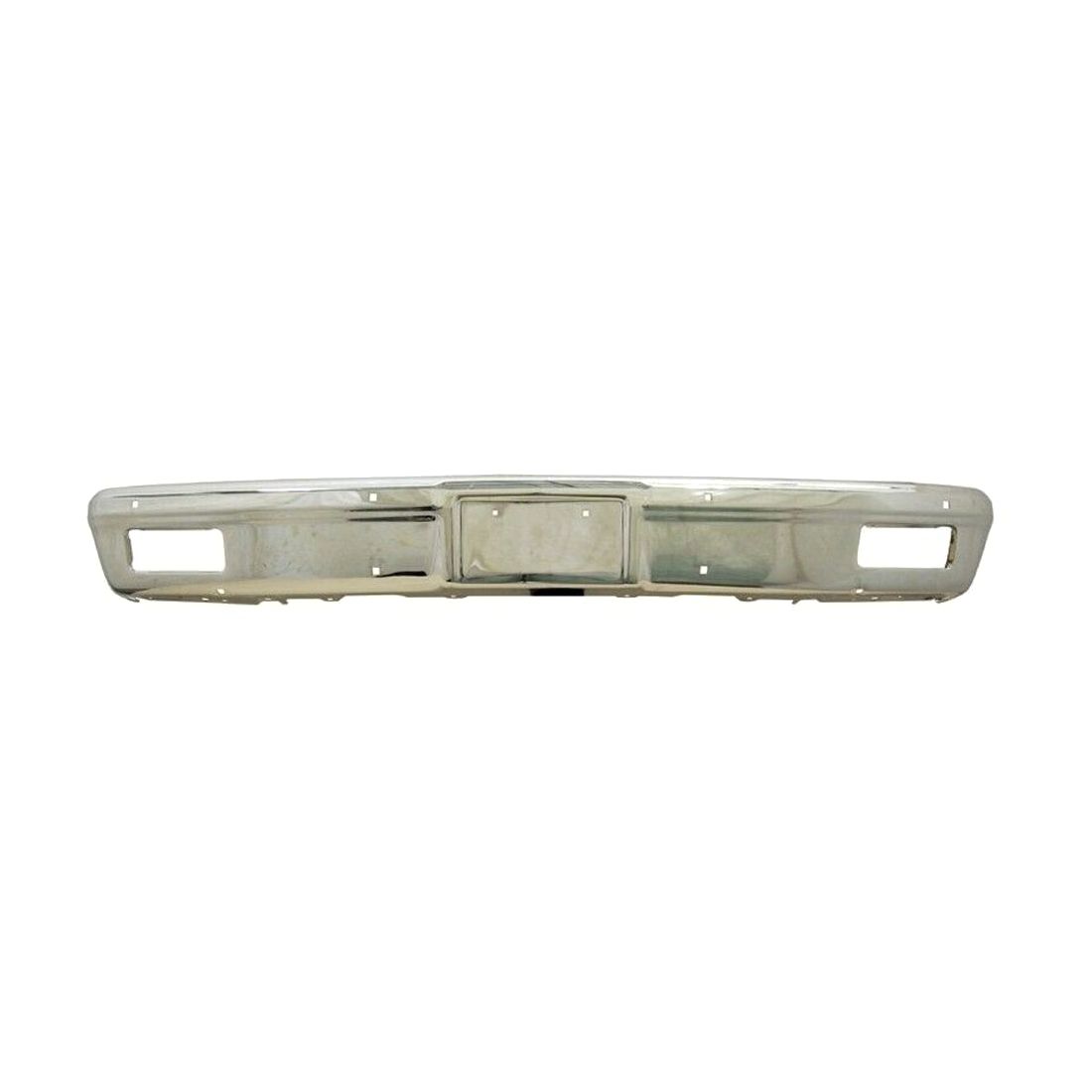 For 81-82 C20 Standard Cab Pickup Front Bumper w/o Impact Strip Holes-Chrome