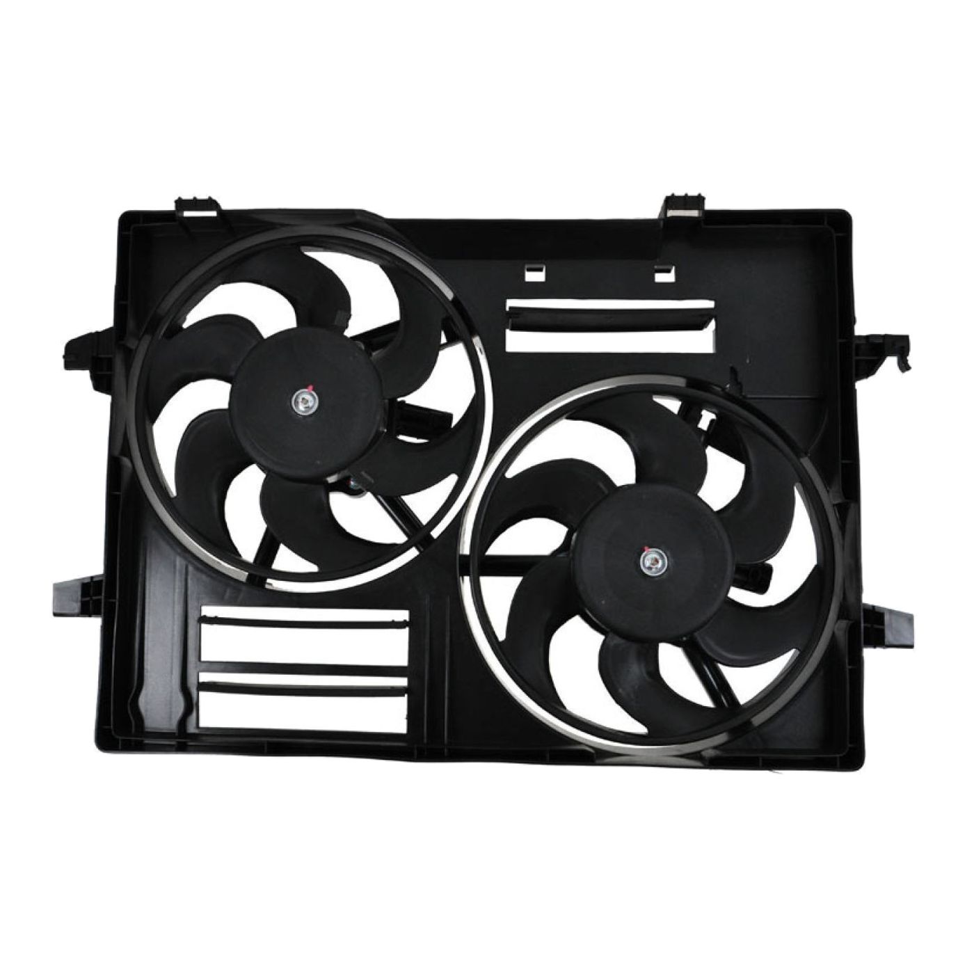 For 2002-2006 X-Type Dual Radiator Cooling Fan Motors Blades Shroud Assembly