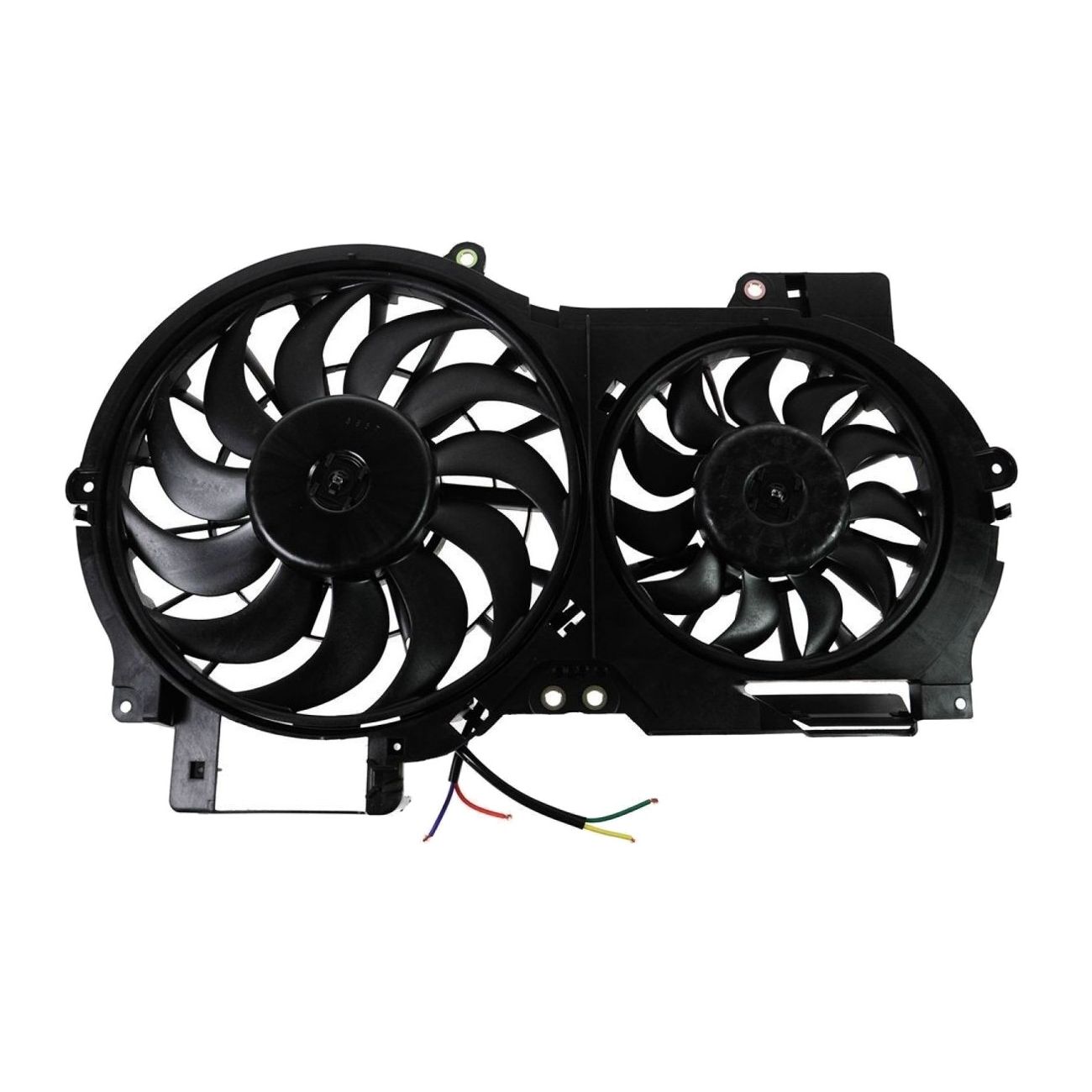 Radiator Dual Cooling Fan Assembly For 2005-2011 Audi A6 Quattro 3.2L V6