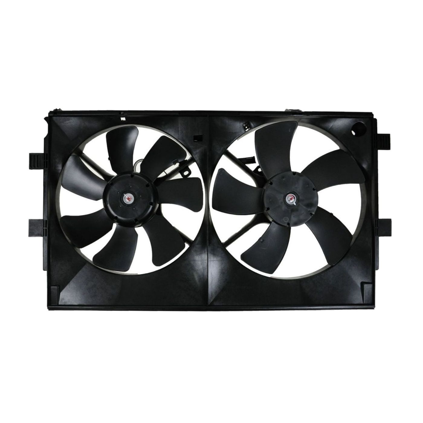 For 08-17 Mitsubishi Lancer ES Dual A/C Radiator Cooling Fan Assembly w/Motor