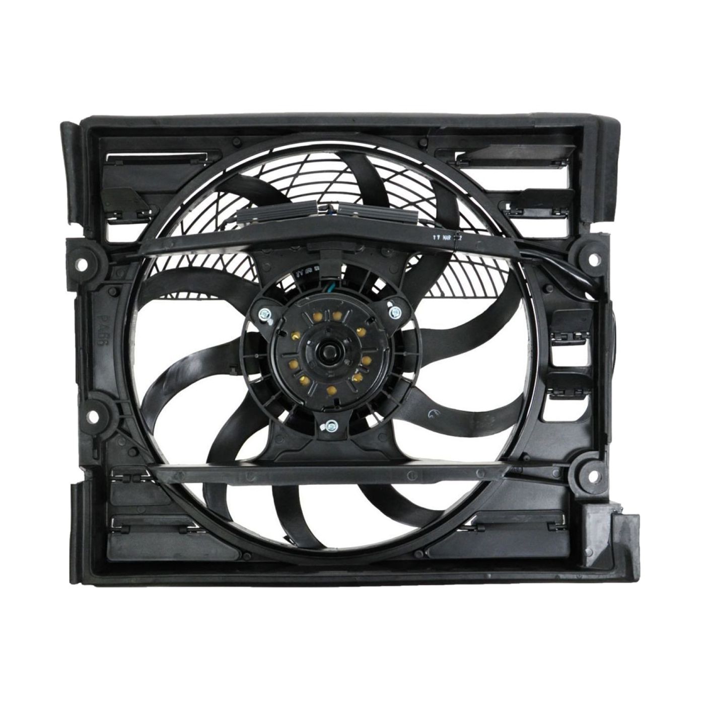For 96-98 740iL A/C Condenser Cooling Fan Assembly Right Passenger Side Right