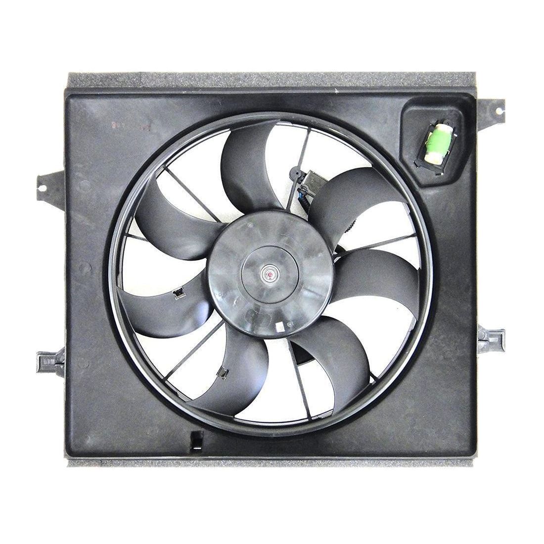 Radiator Condenser Fan Assembly For 2010-2011 Kia Soul Base Hatchback 1.6L