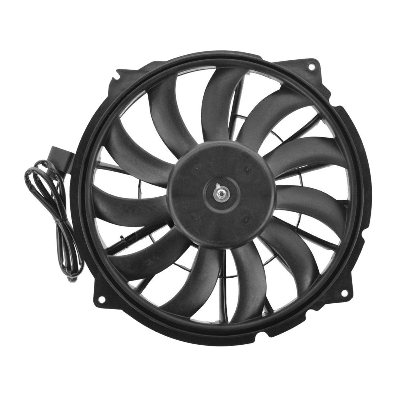 Radiator Cooling Fan Left Driver Side Blade Motor Shroud For 04-09 Audi S4 4.2L
