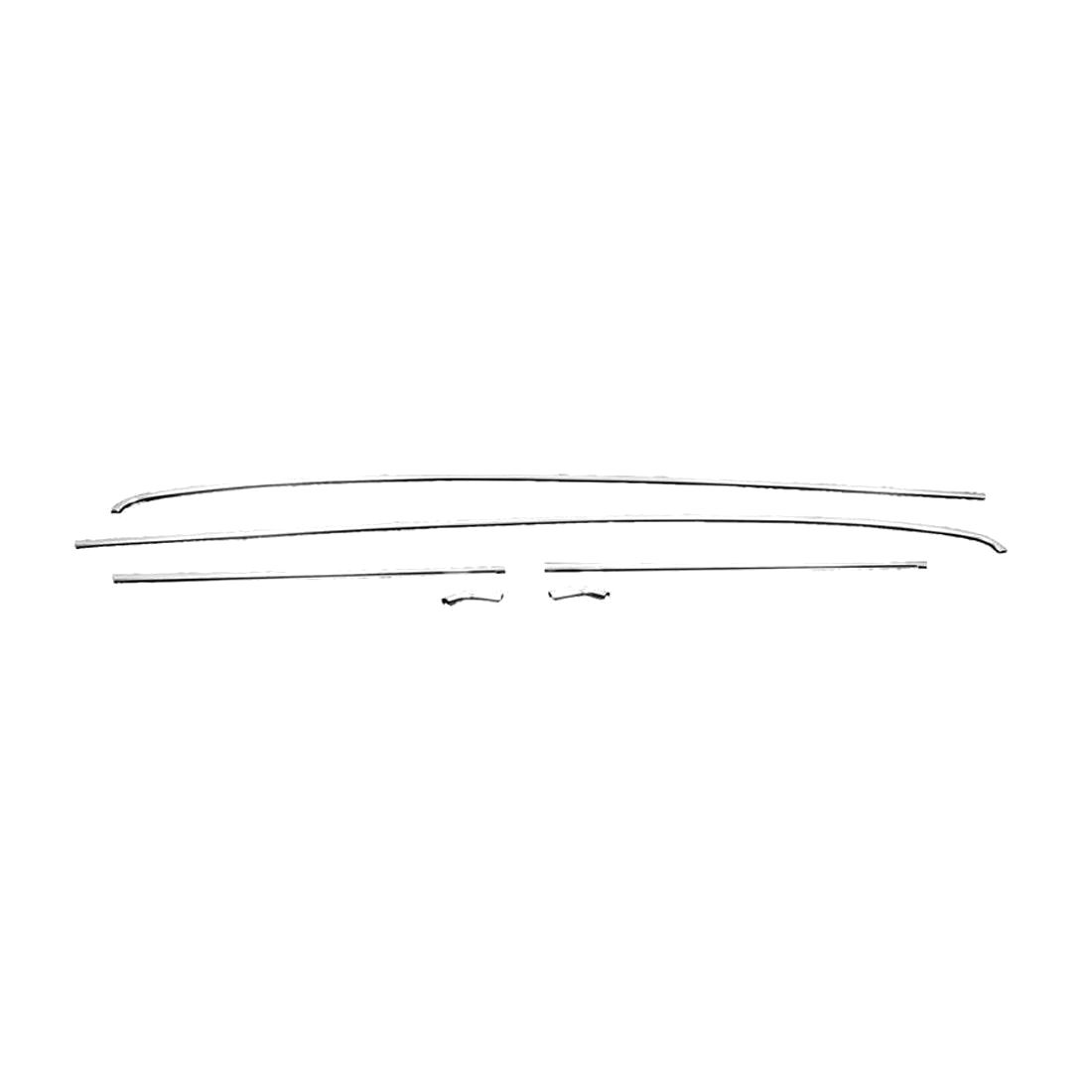 For Chevrolet 1968-1969 Chevelle 300 Deluxe U/K Drip Rail Moldings 6-Pieces