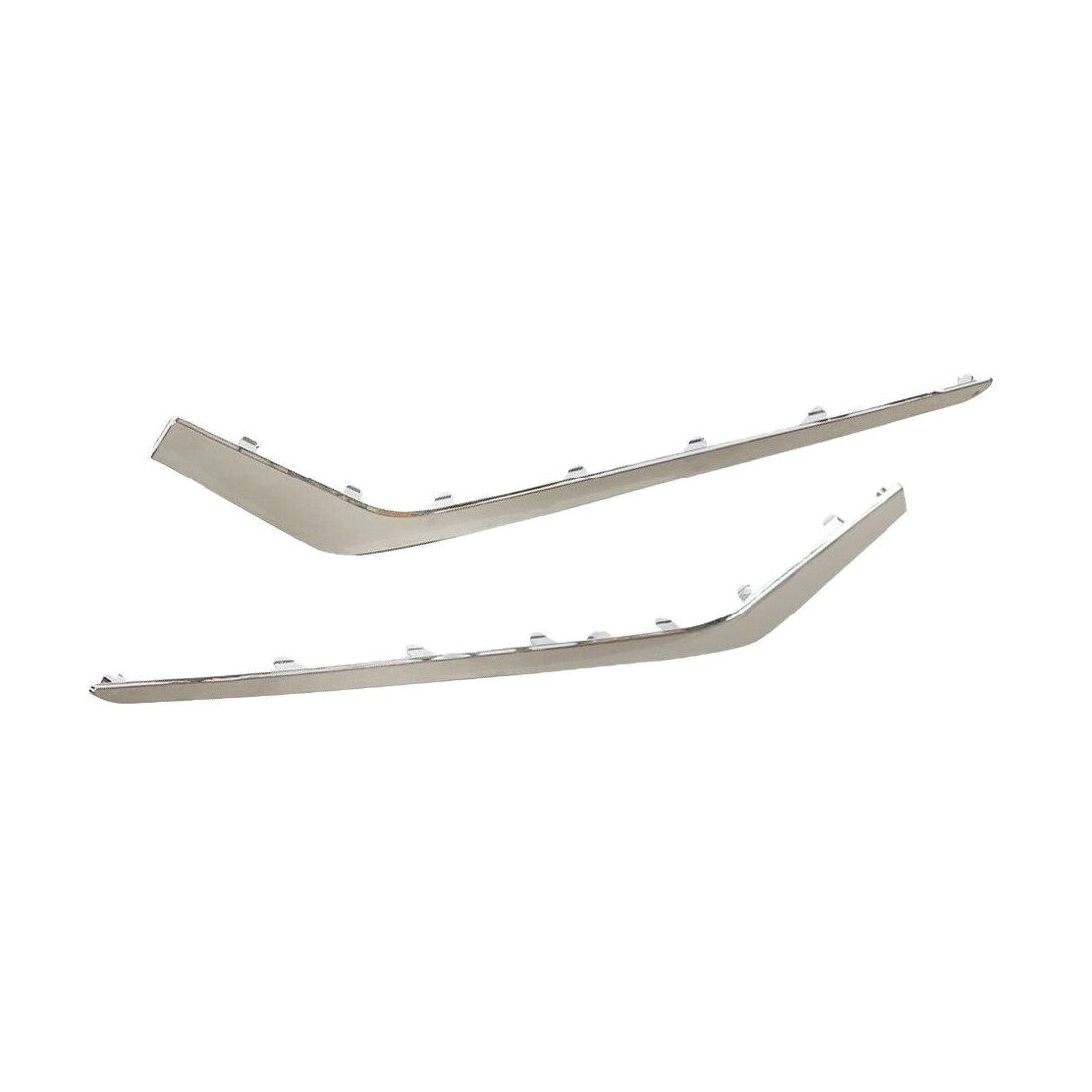 For 2018-2019 Hyundai Sonata Pair Front Bumper Lower Fog Trim Chrome Molding 2PC