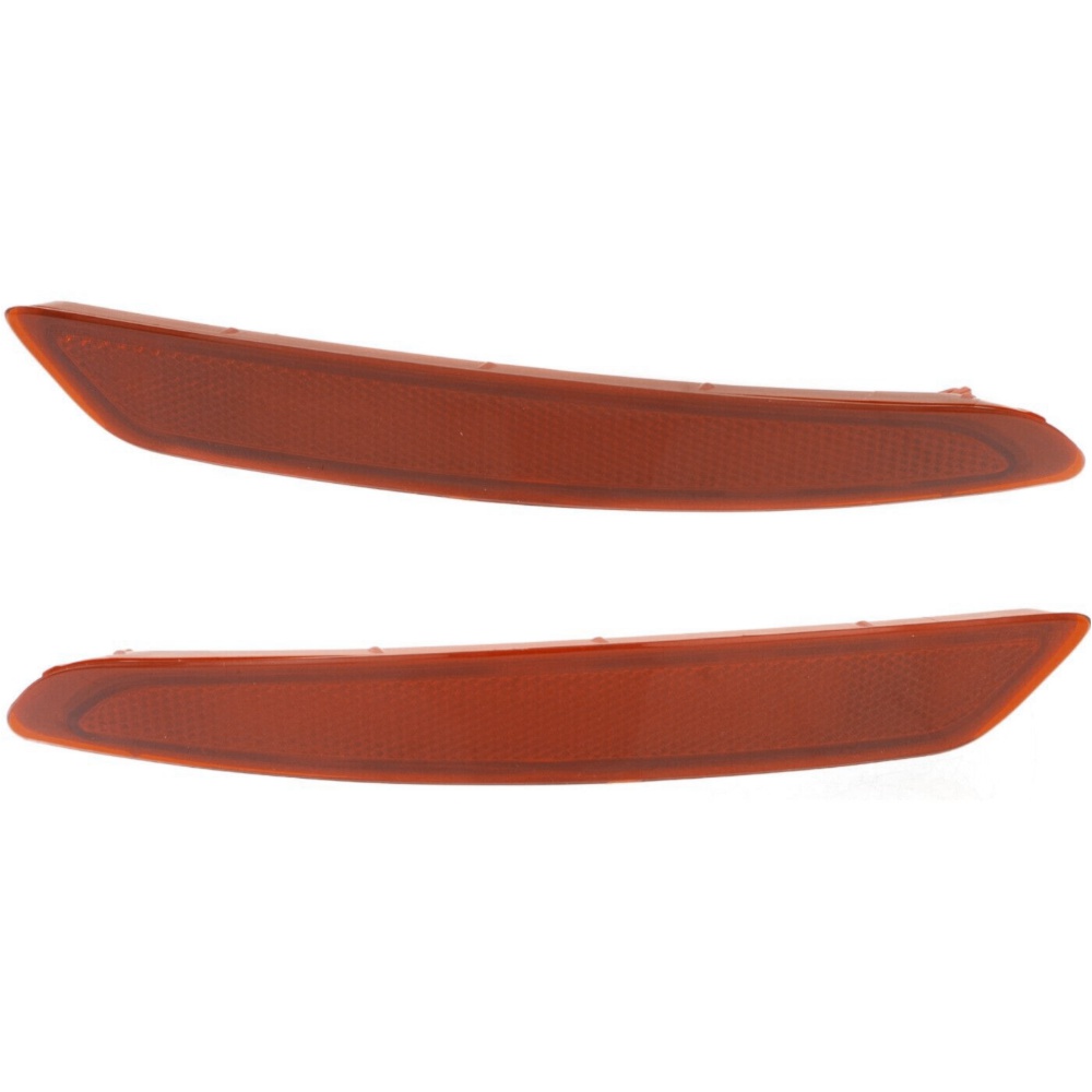 Bumper Reflector For 2014-2019 Ford Fiesta Sedan Set of 2 Rear Left and Right