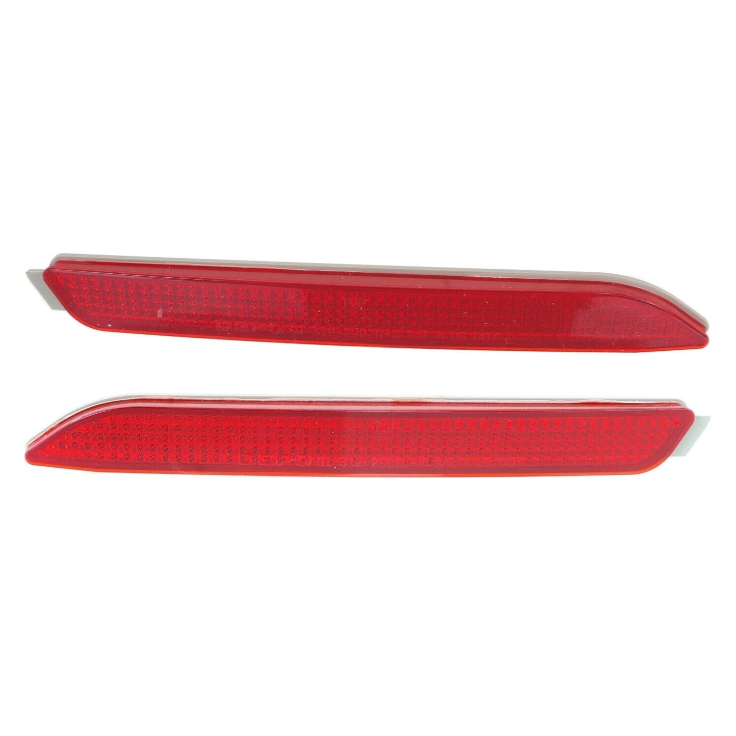 Bumper Reflector Set For 2011-2017 Toyota Sienna 2015-17 NX200t NX300h Rear 2Pc