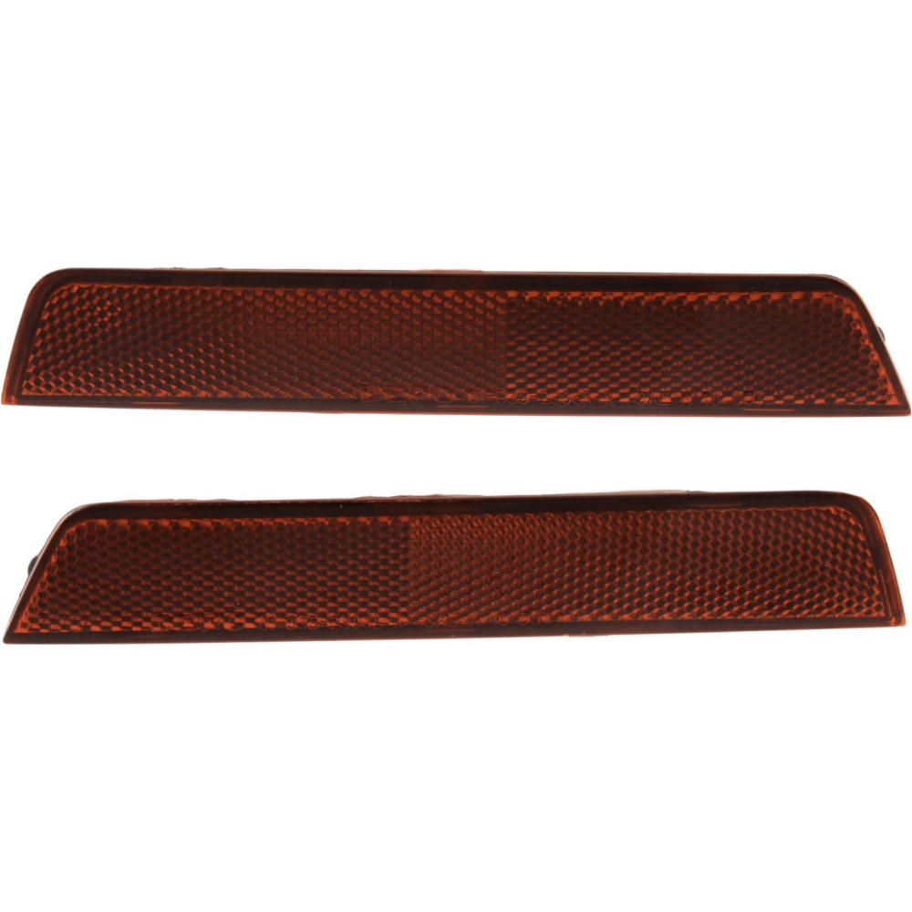 Bumper Reflector Set For 2010-2017 Chevrolet Equinox Sport Utility Rear 2-Pcs
