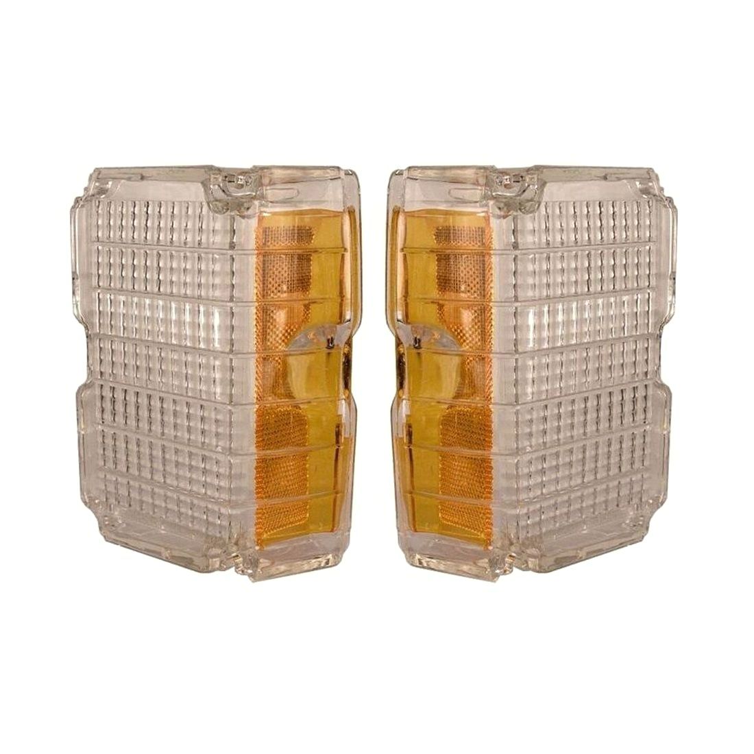 For 72 Chevrolet Chevelle Concours Estate Wagon Parking Lamp Lens Clear-Pair