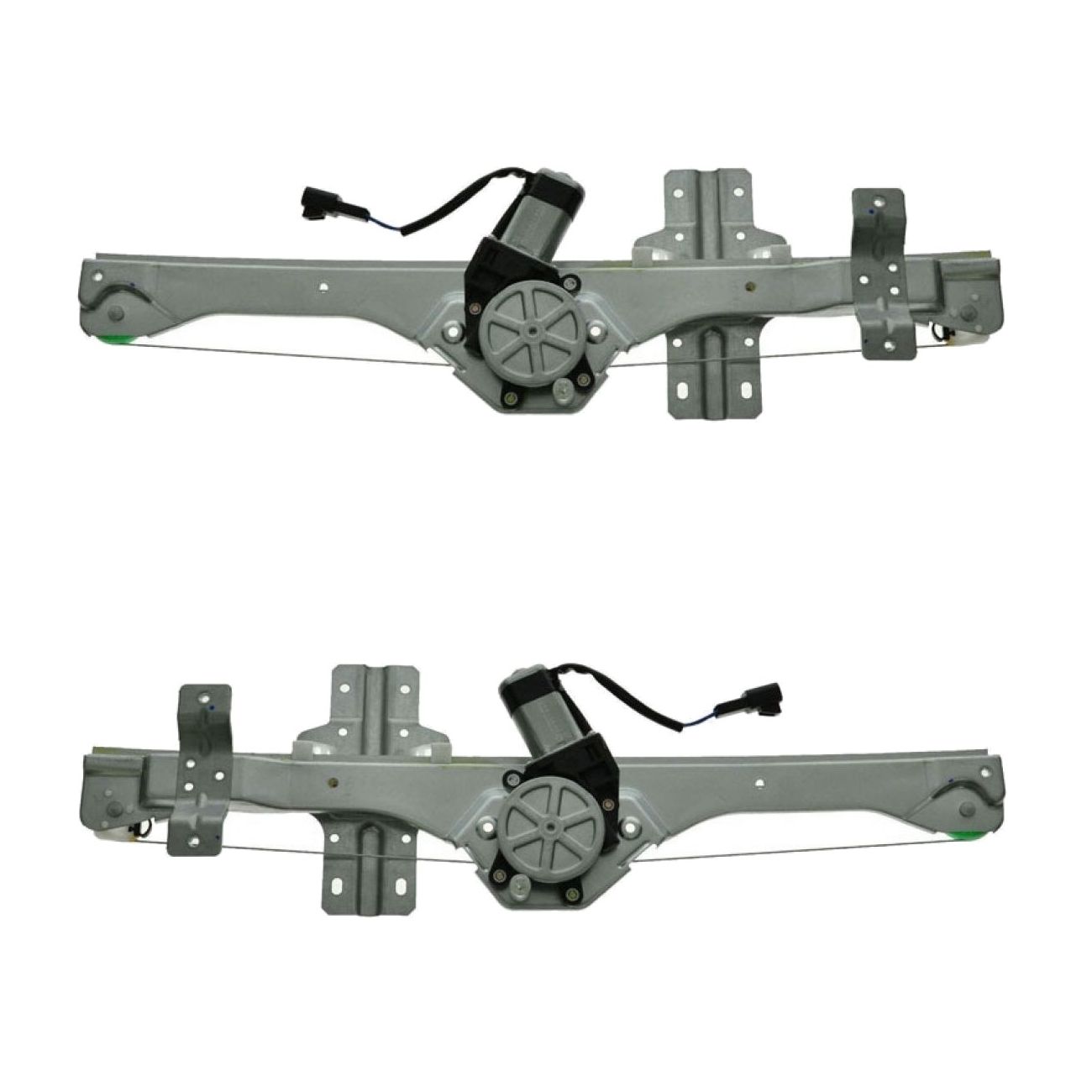 For 07-10 Saturn Outlook Front Door Power Window Regulators W/Motors Pair Set
