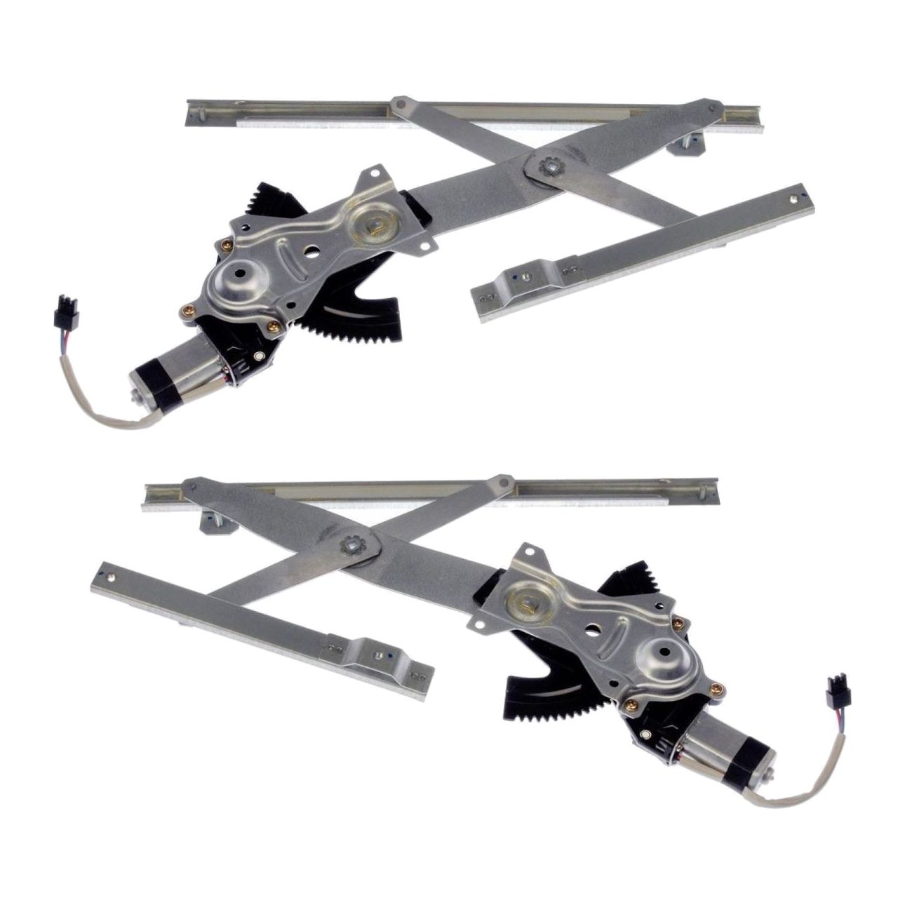 For 1995-2004 Pontiac Sunfire Front Power Window Regulators w/Motors Pair Set