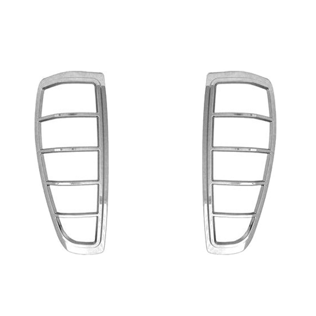 For 04-12 Chevrolet Colorado Chrome Rear Tail Light Lamps Frame Covers Trim ABS
