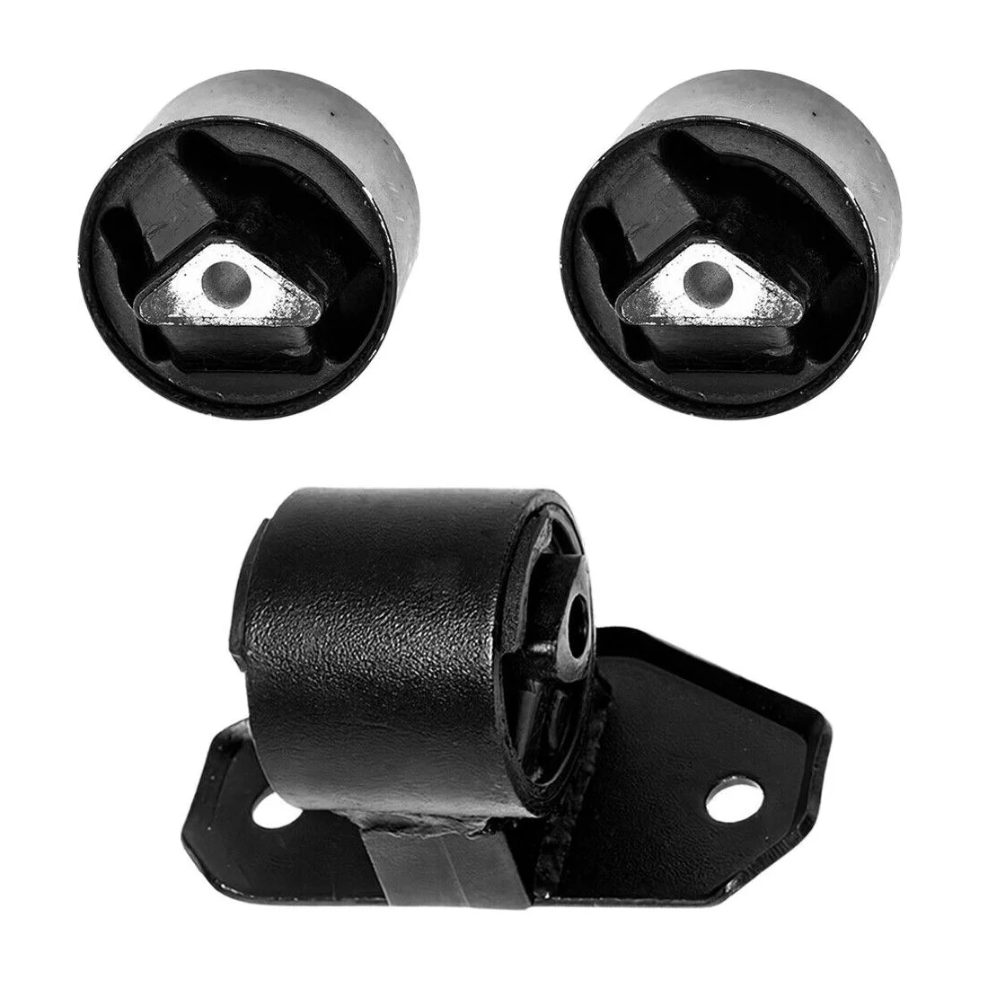 Engine Motor Mount BUSHINGS & Trans Mount Set of 3PCS for 02-04 Jeep Liberty 3.7