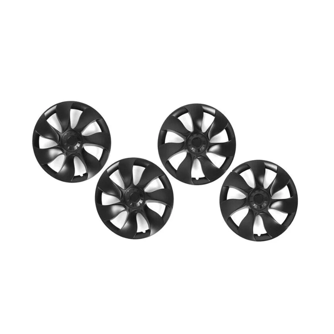 For 2020-2023 Y Y 19inch Symmetry Design Style 4pc Wheel Cover Matte Black ABS